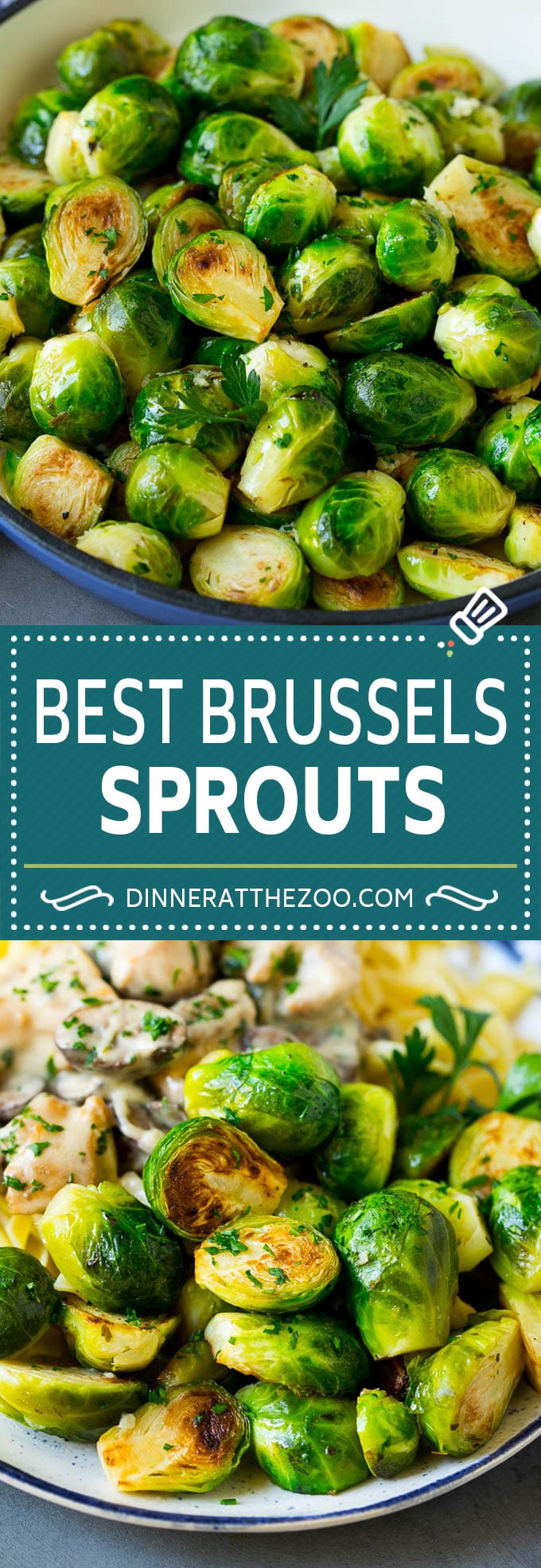 Sauteed Brussels Sprouts Recipe | Brussels Sprouts Side Dish #brusselssprouts #sprouts #veggies #sidedish #garlic #vegetarian #dinner #dinneratthezoo