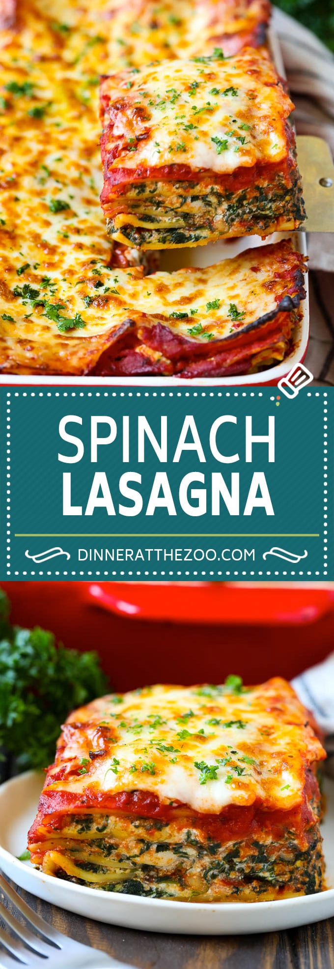 Spinach Lasagna Recipe | Vegetarian Lasagna #lasagna #spinach #cheese #pasta #italianfood #dinner #dinneratthezoo