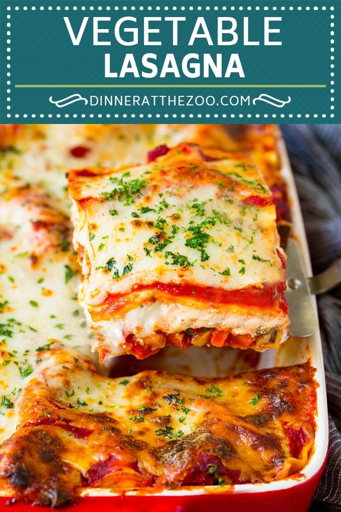 Vegetable Lasagna Recipe | Vegetarian Lasagna #lasagna #vegetarian #veggies #cheese #pasta #dinner #dinneratthezoo