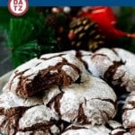 These chocolate crinkle cookies are soft, fudgy cookies rolled in powdered sugar and baked to perfection.