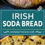 Irish Soda Bread Recipe #bread #baking #stpatricksday #sidedish #dinneratthezoo