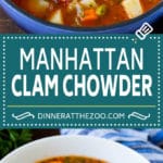Manhattan Clam Chowder Recipe | Red Clam Chowder #chowder #soup #seafood #clams #bacon #dinner #dinneratthezoo