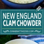 New England Clam Chowder Recipe | White Clam Chowder #chowder #soup #seafood #clams #bacon #dinner #dinneratthezoo