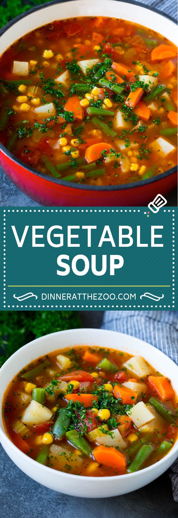 Vegetable Soup Recipe #soup #vegetable #vegetarian #vegan #dinner #healthy #dinneratthezoo #glutenfree