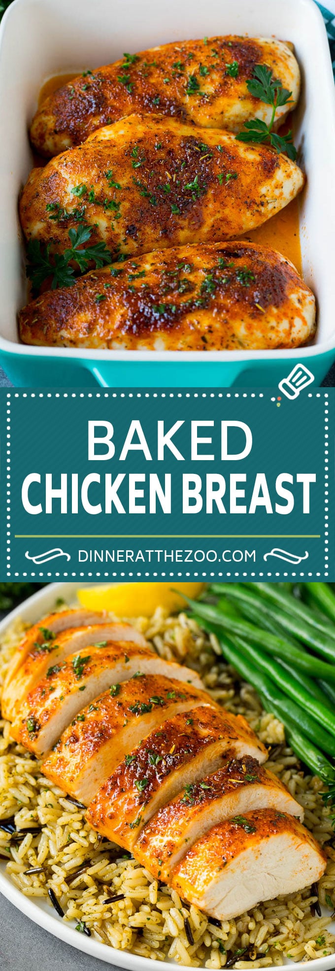 Baked Chicken Breast Recipe #chicken #dinner #dinneratthezoo