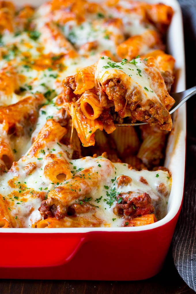 Baked Rigatoni Pasta Recipe - Dinner at the Zoo