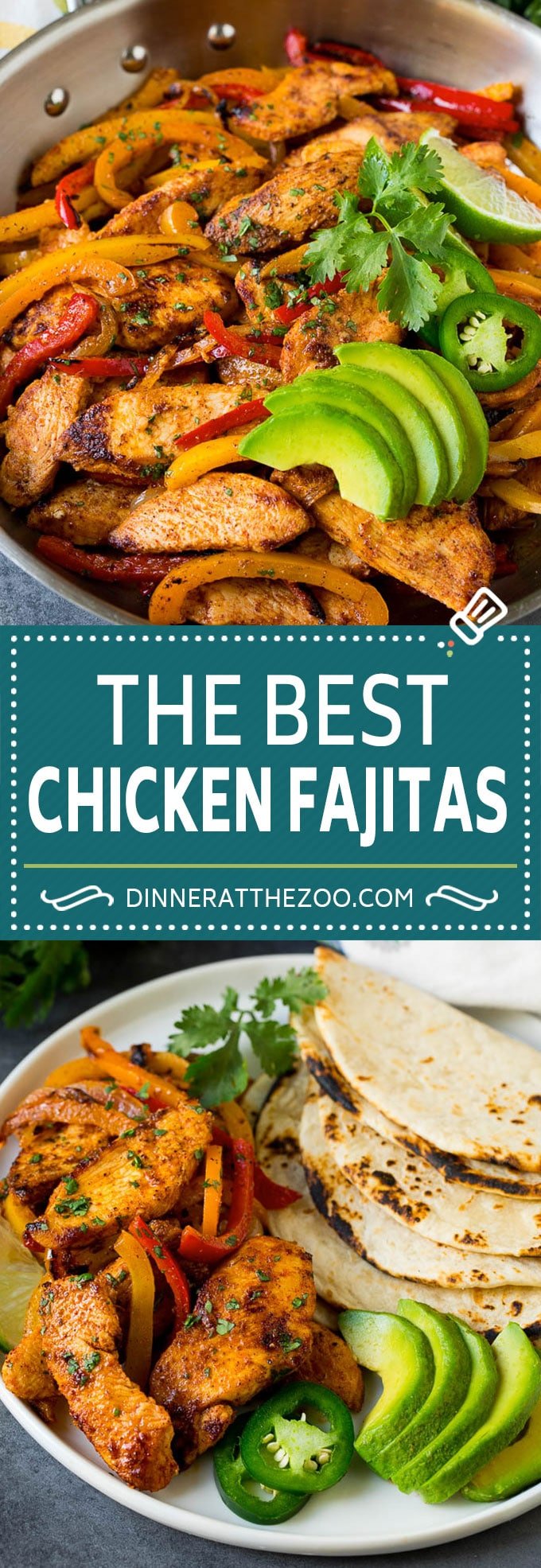 Chicken Fajitas Recipe #chicken #fajitas #peppers #dinner #dinneratthezoo #lowcarb