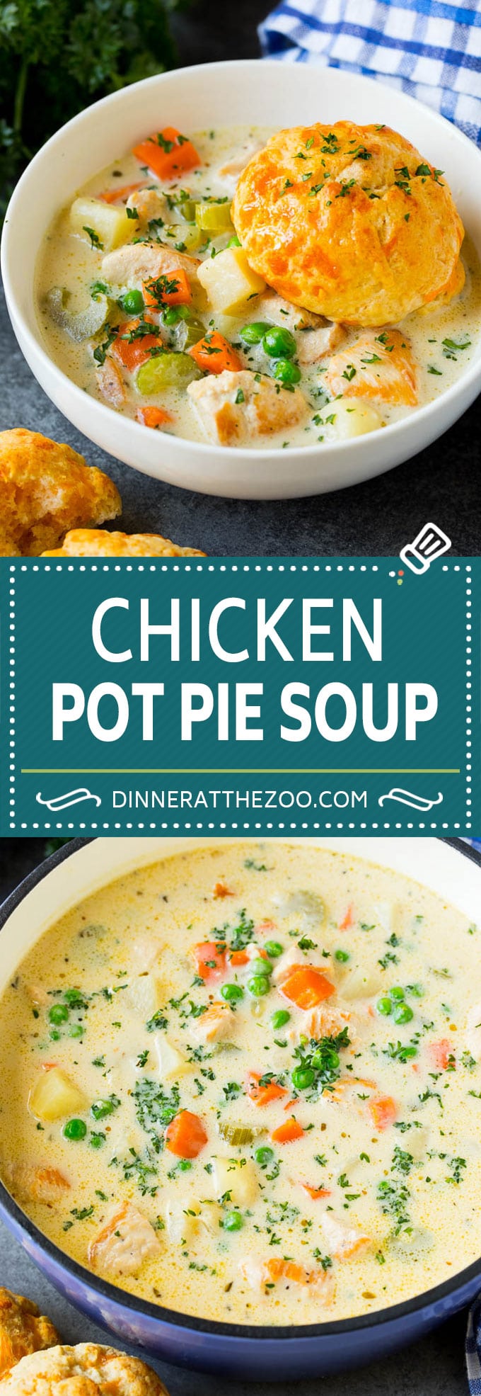 Chicken Pot Pie Soup Recipe | Chicken Soup #soup #chicken #dinner #comfortfood #dinneratthezoo