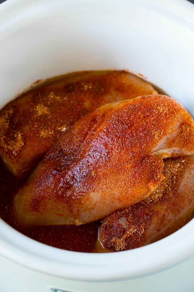 Crockpot BBQ Chicken {For Breasts, Thighs, or Legs} –