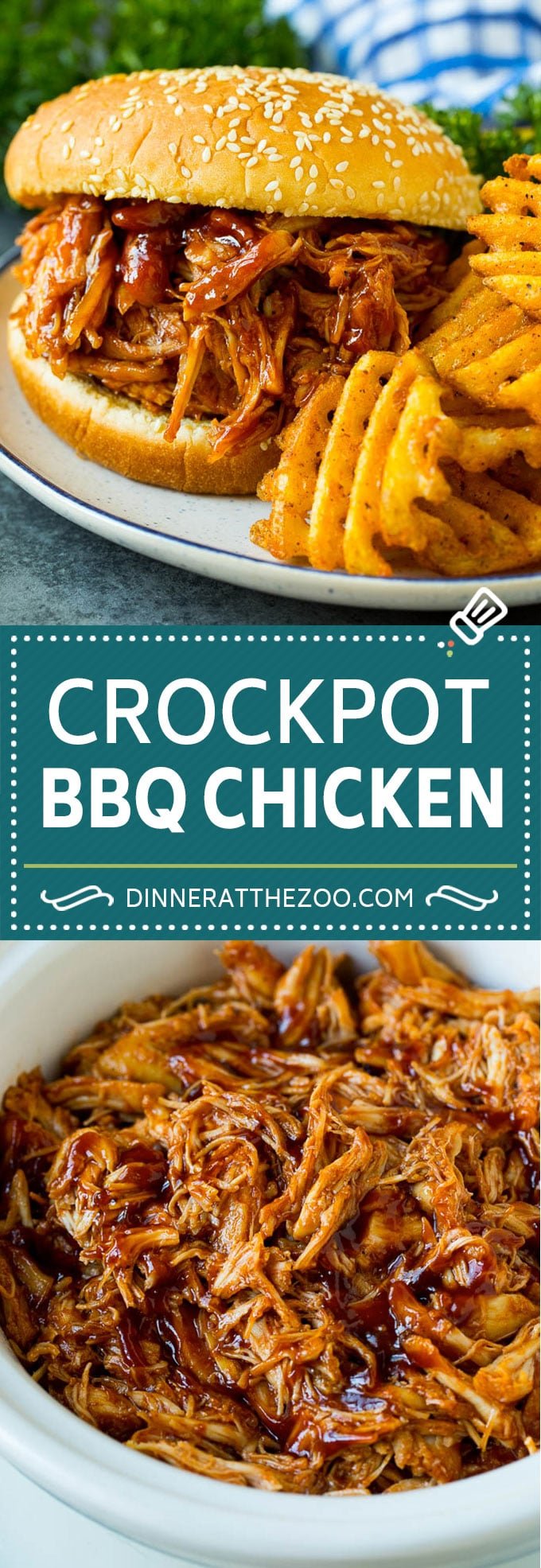 Crockpot BBQ Chicken Recipe | Barbecue Chicken #chicken #bbq #slowcooker #crockpot #dinner #dinneratthezoo