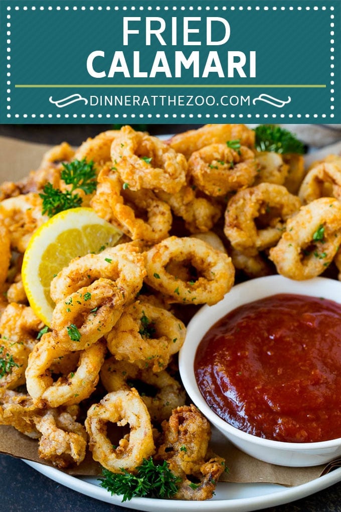Fried Calamari Recipe #seafood #appetizer #dinner #dinneratthezoo