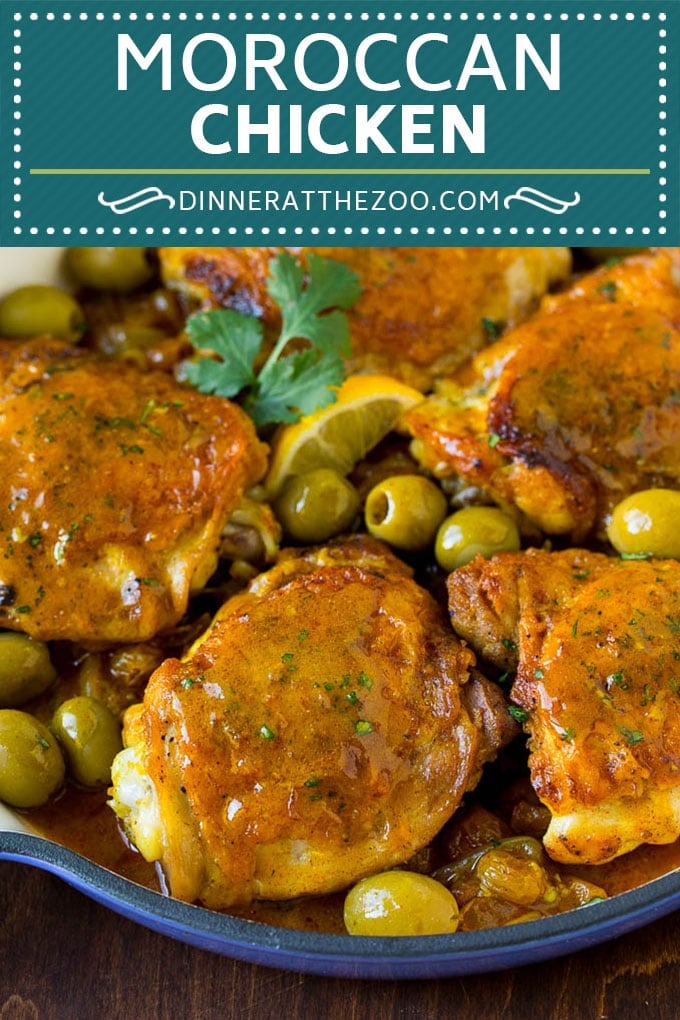 Moroccan Chicken Recipe #chicken #dinner #olives #dinneratthezoo