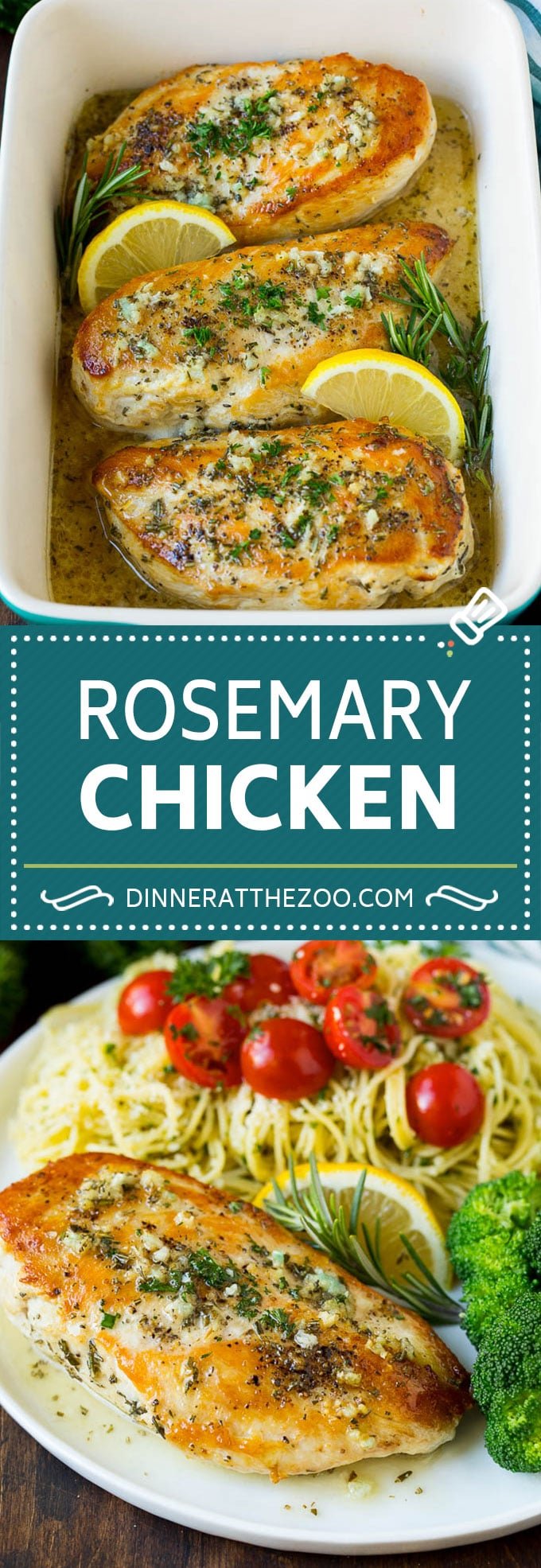 Rosemary Chicken Recipe | Baked Chicken #chicken #lemon #garlic #lowcarb #dinner #dinneratthezoo #rosemary