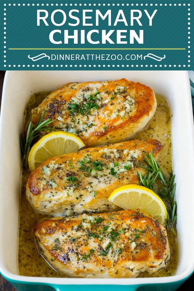 Rosemary Chicken Recipe | Baked Chicken #chicken #lemon #garlic #lowcarb #dinner #dinneratthezoo #rosemary