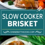 Slow Cooker Brisket Recipe | Crockpot Brisket #beef #slowcooker #crockpot #dinner #dinneratthezoo