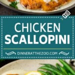 Chicken Scallopini Recipe #chicken #chickenbreast #dinner #dinneratthezoo