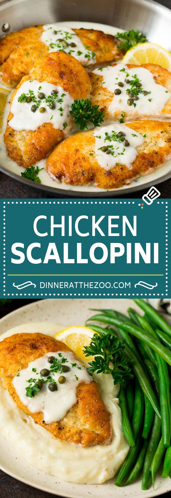 Chicken Scallopini Recipe #chicken #chickenbreast #dinner #dinneratthezoo