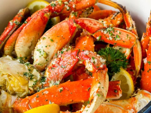 Crab Legs With Garlic Butter Dinner At The Zoo