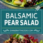 Pear Salad Recipe #salad #pears #fall #winter #dinner #dinneratthezoo