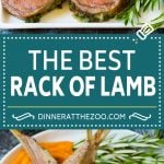 This rack of lamb is coated with garlic and fresh herbs, then roasted in the oven until tender and juicy.