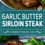 Sirloin Steak with Garlic Butter #steak #beef #dinner #dinneratthezoo