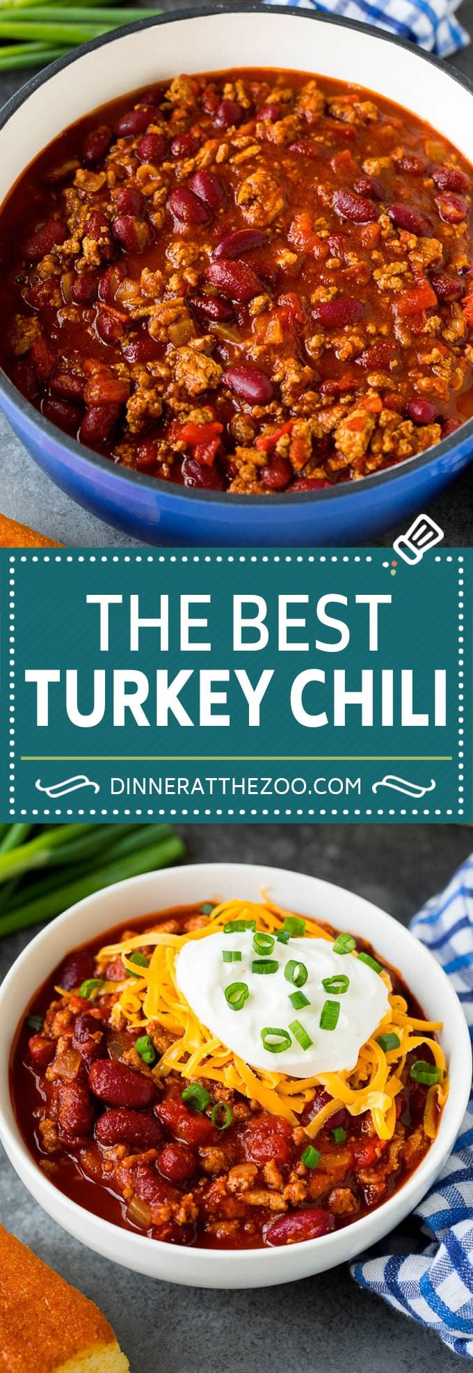 Turkey Chili Recipe #turkey #chili #dinner #dinneratthezoo