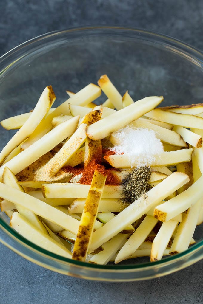 Homemade French Fries - Dinner at the Zoo