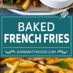 Baked French Fries Recipe #potatoes #fries #dinner #dinneratthezoo