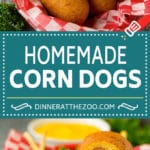 Homemade corn dogs are so easy to make and are even better than what you'd get at the fair!