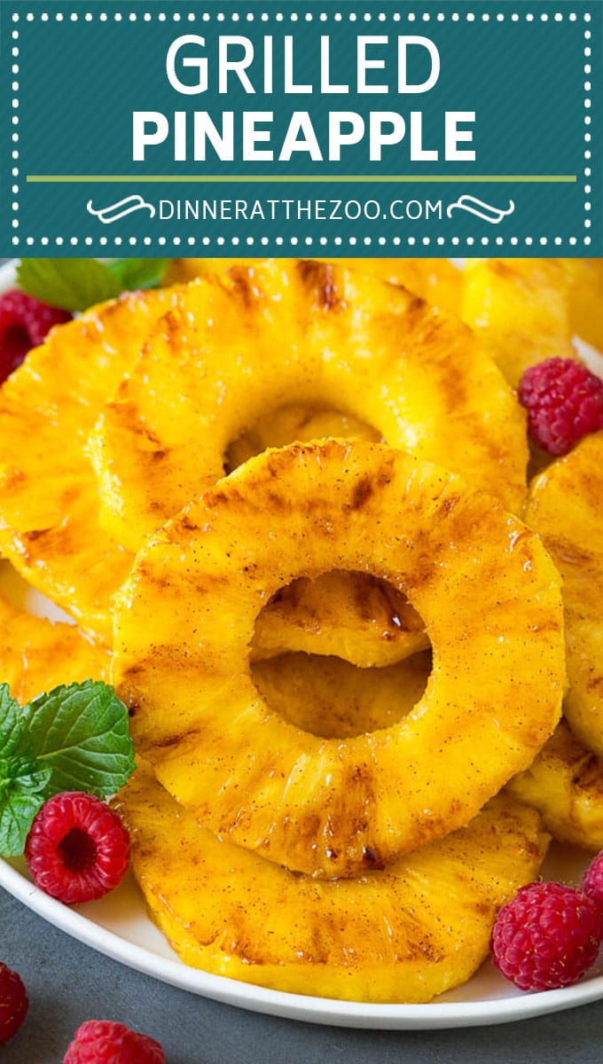 Brown sugar grilled pineapple is a quick and easy side dish or dessert!