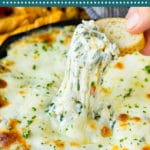 Spinach artichoke dip is a classic appetizer that's easy to make and gets rave reviews!