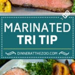 The best tri tip marinade for perfectly tender beef every time! #beef #dinneratthezoo