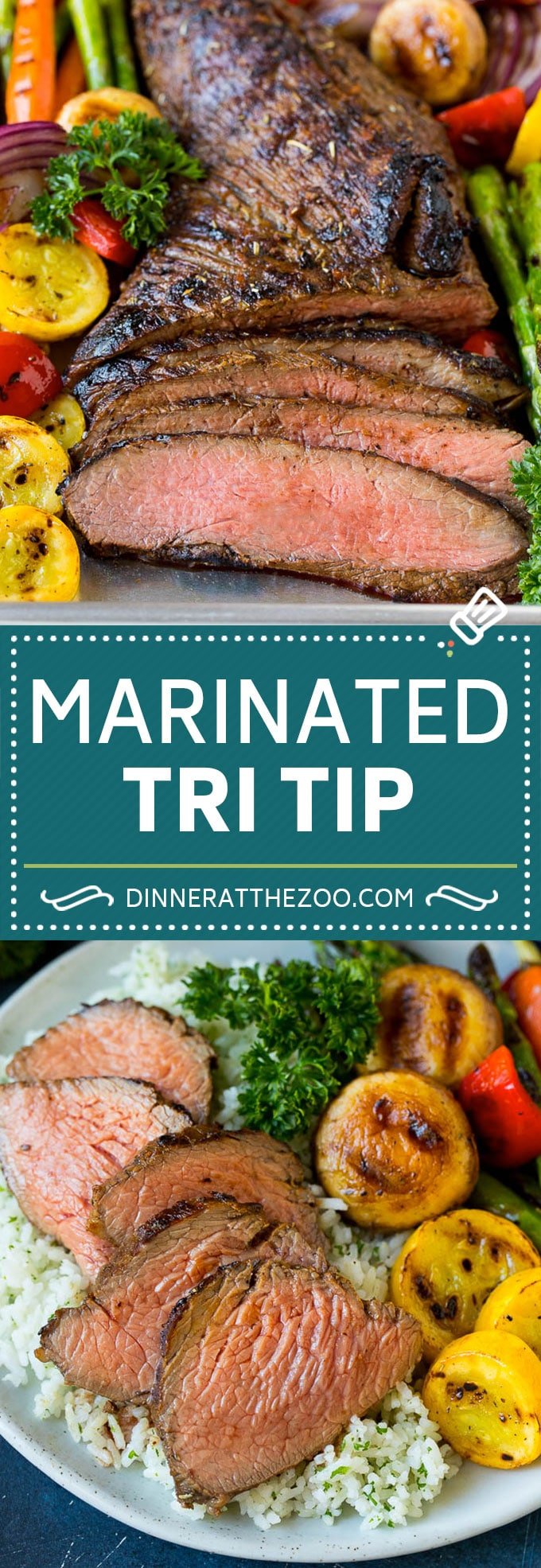 The best tri tip marinade for perfectly tender beef every time! #beef #dinneratthezoo