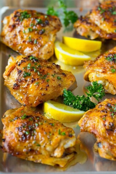 Baked Chicken Thighs - Dinner at the Zoo