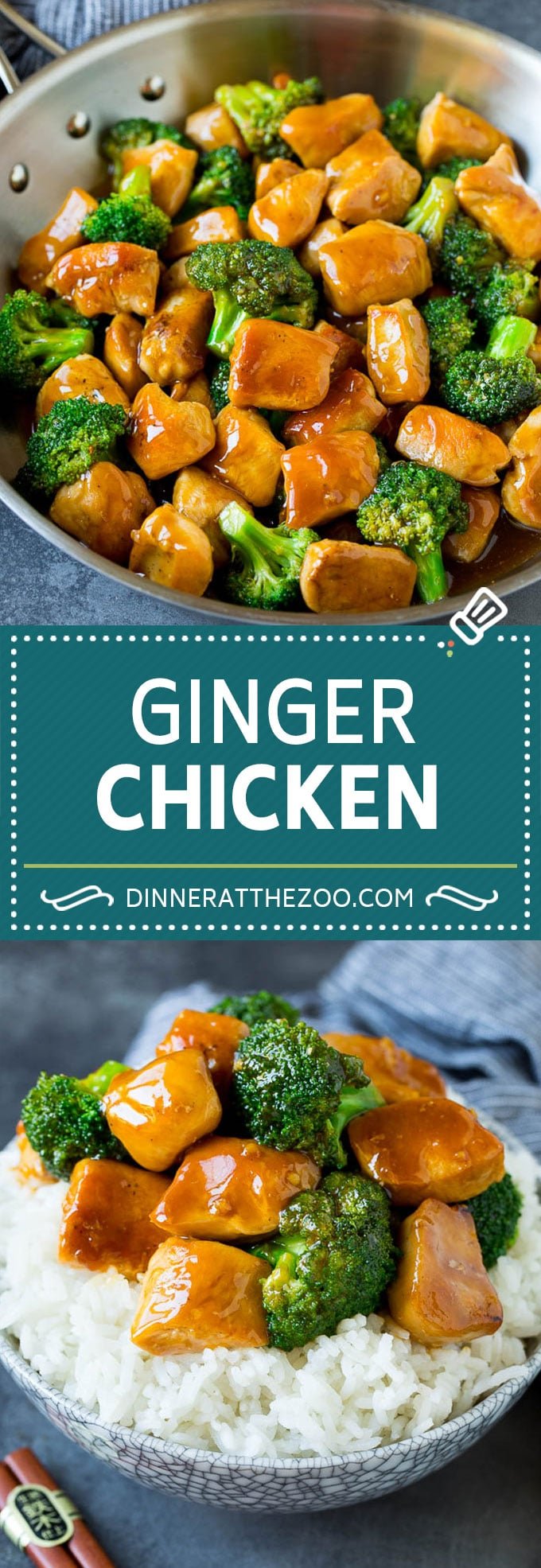 This ginger chicken and broccoli stir fry is a quick and easy dinner option.