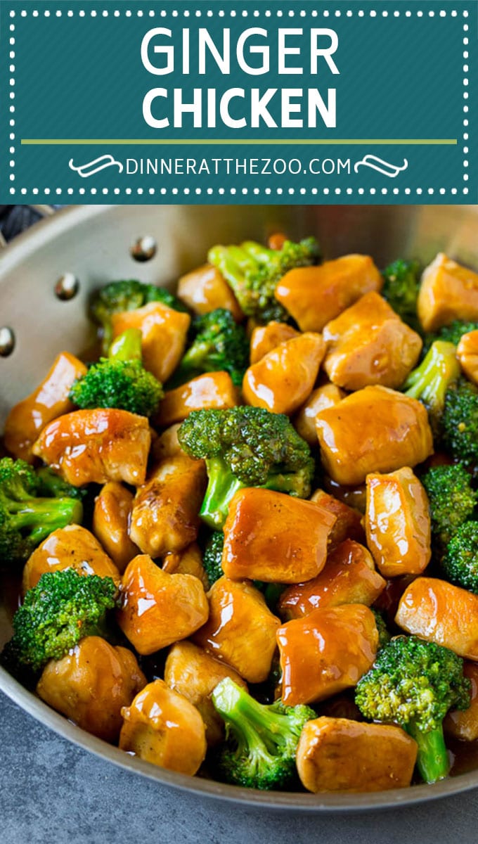 This ginger chicken and broccoli stir fry is a quick and easy dinner option.