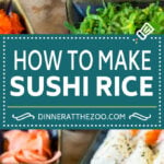 This sushi rice is a simple blend of rice, sugar, vinegar and salt that makes the perfect foundation for any type of sushi.
