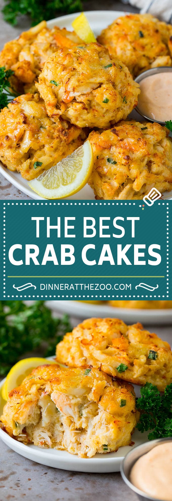 These Maryland crab cakes are fresh crab combined with seasonings and cracker crumbs, then baked to make an easy yet elegant appetizer or main course.