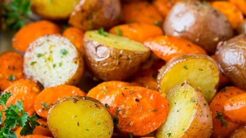 Roasted Potatoes And Carrots Dinner At The Zoo