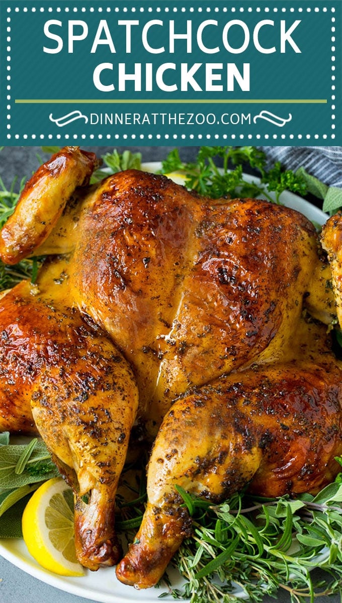 This spatchcock chicken is tender, juicy and cooks quickly, the perfect easy dinner!