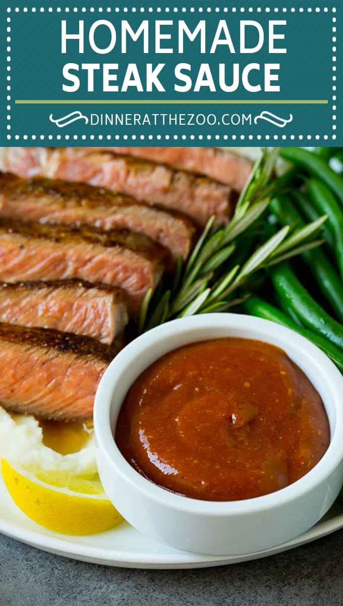 Homemade steak sauce is a savory blend that takes just 5 minutes to make and goes perfectly with beef, chicken and pork.