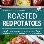 These roasted red potatoes are coated in garlic, herbs and parmesan cheese, then oven baked to golden brown perfection.