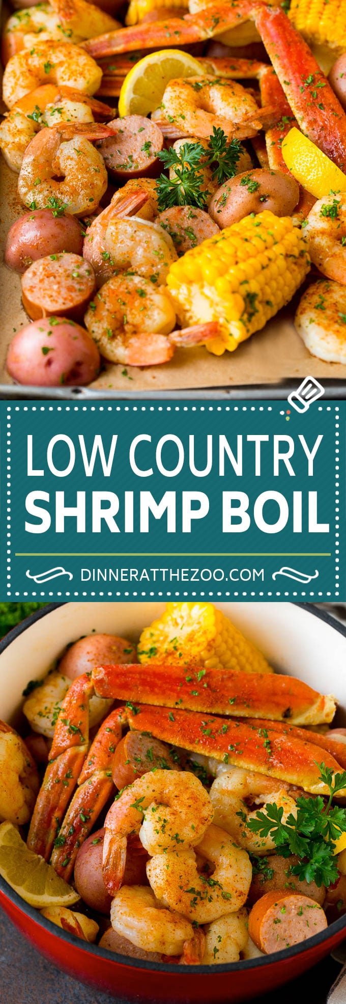 This Low Country Boil is a blend of shrimp, crab, sausage, corn and potatoes, all cooked together to create a hearty dinner.