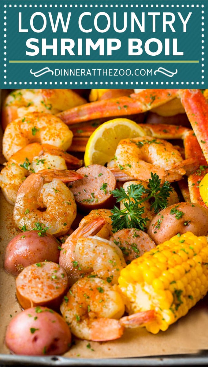 This Low Country Boil is a blend of shrimp, crab, sausage, corn and potatoes, all cooked together to create a hearty dinner.