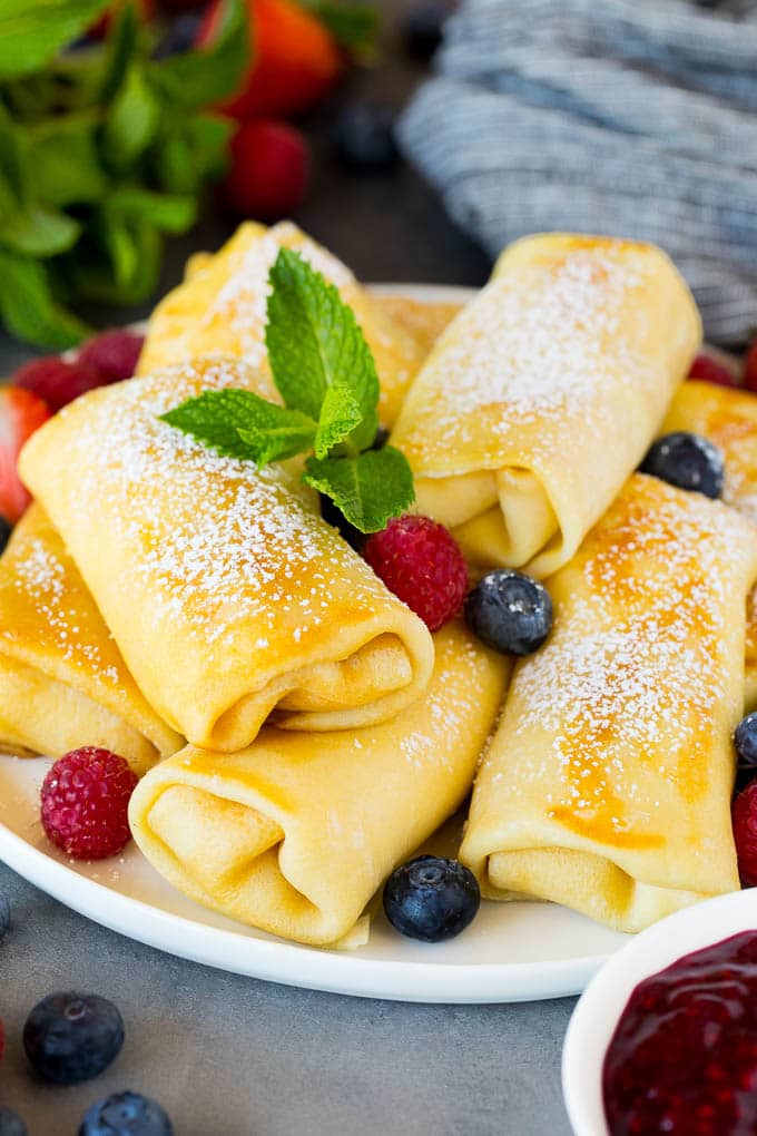 Cheese Blintzes Recipe - Dinner at the Zoo