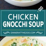 This chicken gnocchi soup is a hearty and creamy blend of diced chicken, vegetables and potato gnocchi, all simmered together to perfection. A copy of the Olive Garden favorite that's even better when made in the comfort of your own home!