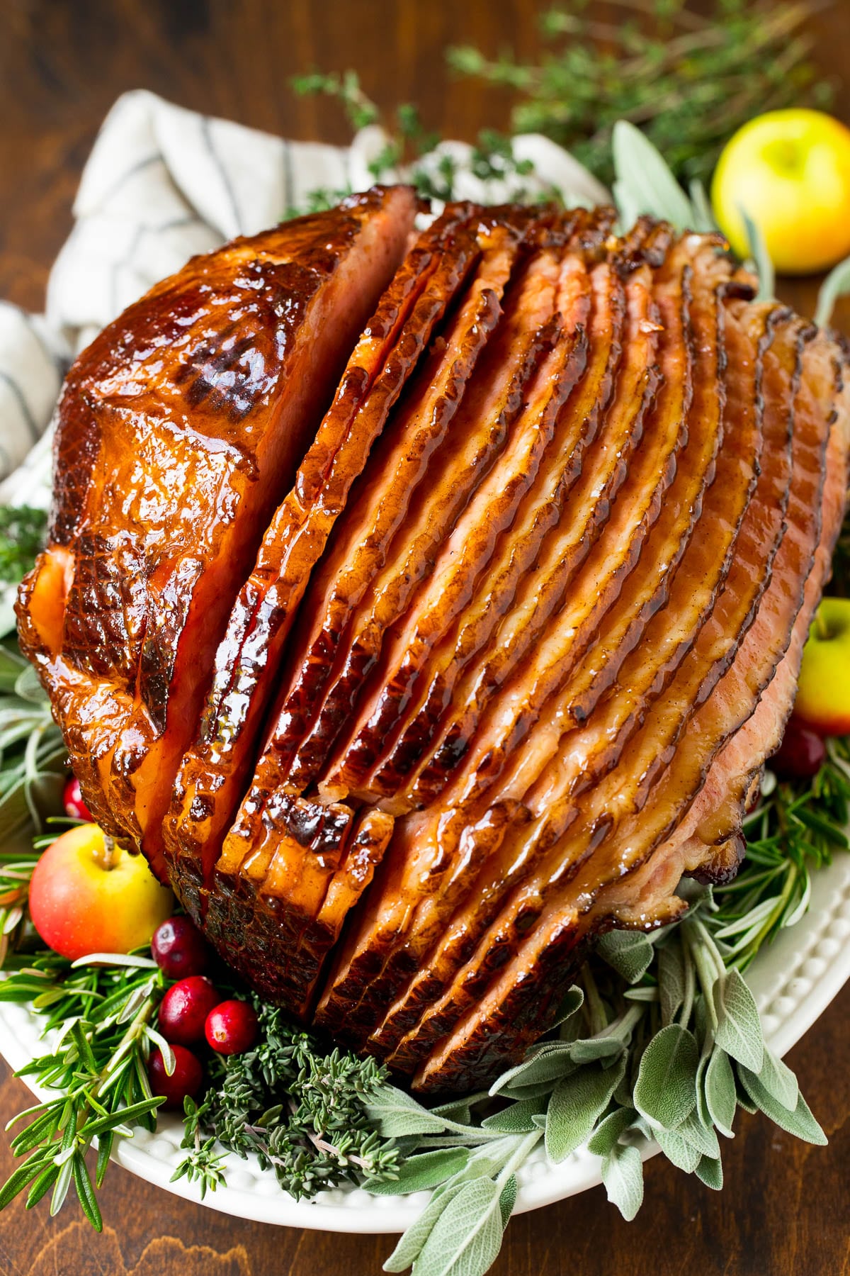 Simple Baked Ham with Brown Sugar Glaze