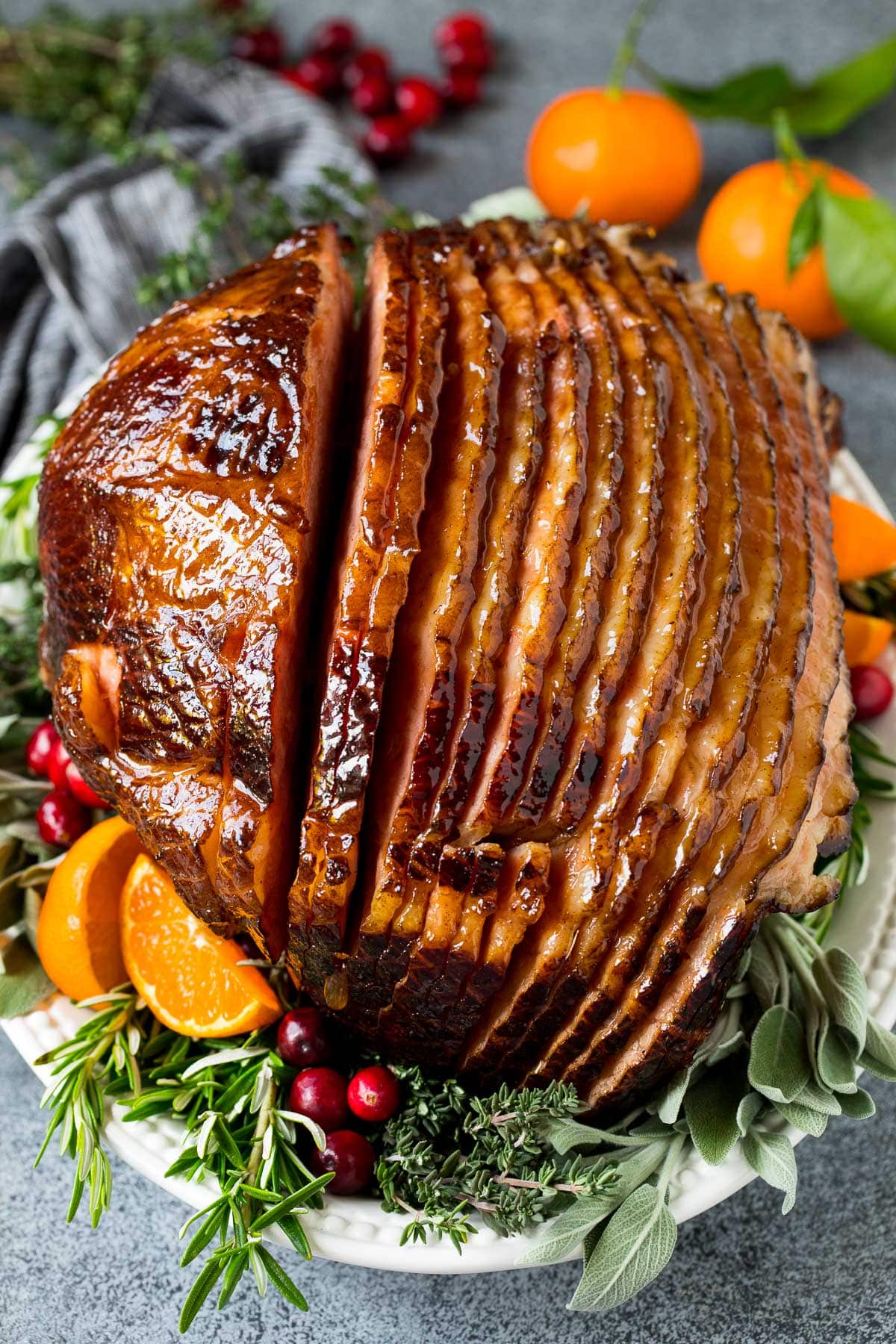 Simple Baked Ham with Brown Sugar Glaze