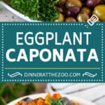 This caponata recipe is a sweet and savory blend of eggplant, peppers, tomatoes and olives, all simmered together to create a delicious appetizer.