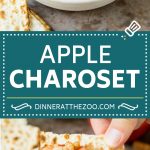 This charoset recipe is a blend of apples, walnuts and honey, all mixed together to make a sweet spread that's an essential part of any Passover meal.